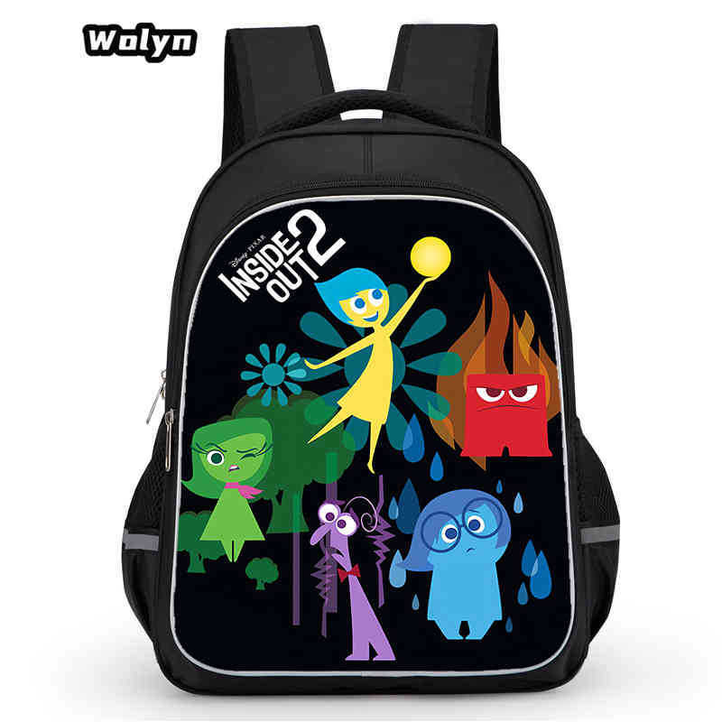 Mind Secret Service 2Ide Out Simple Cute Backpack Student School Bag Backpack