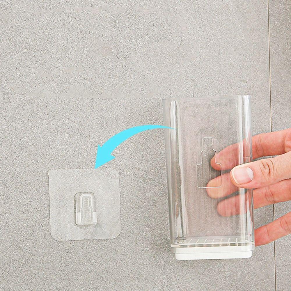 Plastic Wall Mounted Chopsticks Tube Adhesive Spoon Cutlery Organizer  Bathroom