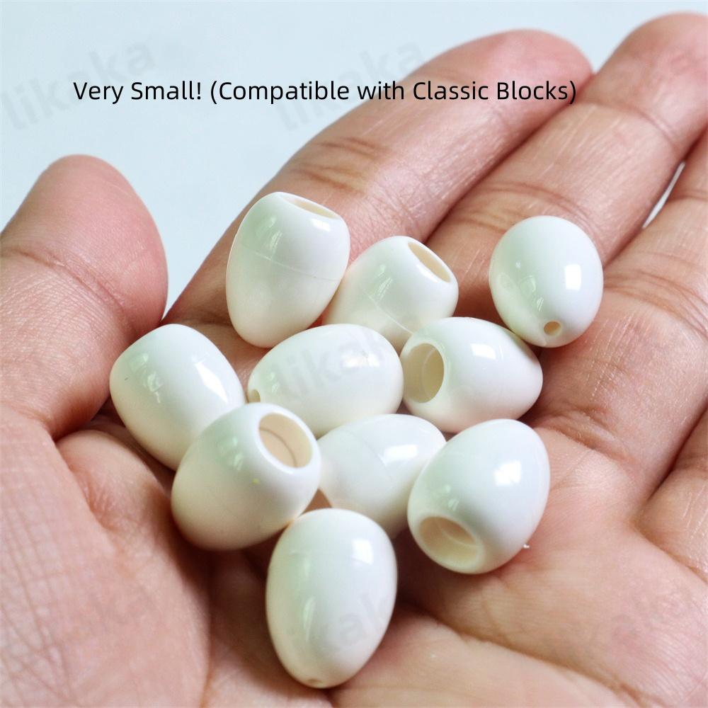 10pcs MOC Dinosaur White Egg Building Blocks Toy Accessories Creative Assembly Bricks Parts Toys for Kids Birthday Gifts