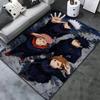 שטיח Jujutsu Kaisen לסלון, חדר שינה, בית, קישוט לספה, משחק לילדים, משטח רצפה מונע החלקה