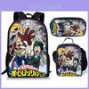 My Hero Academia Backpack Set With Oxford Fabric And Cartoon Print For School And Training