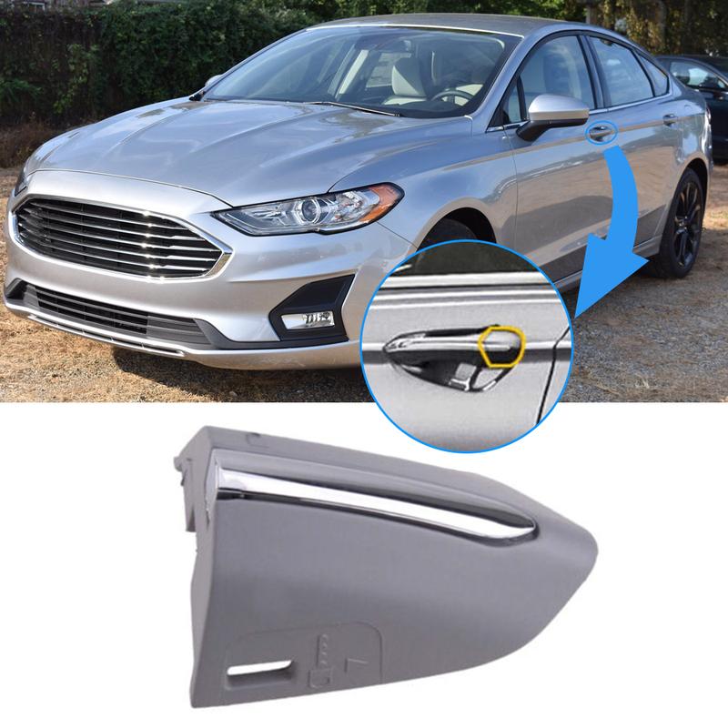 For Ford Fusion 2013 -  Left Drive Door Handle Key Flap Cover Chrome Replacement