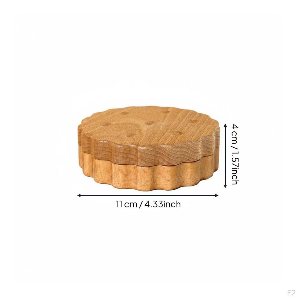 Wooden Infant Tooth Keeper Wood First and Curl Box Keepsake Gift Milk Dentals Storage Case for