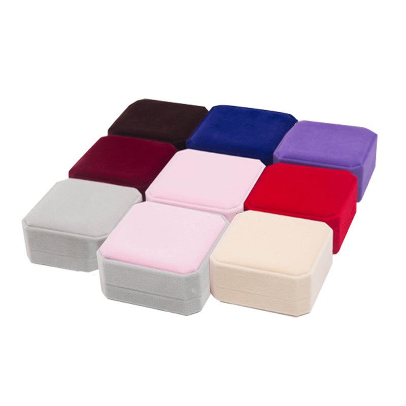Luxury Velvet Jewelry Storage Box for Rings and Pendants
