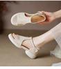 New women's one-pedal sandals casual solid color silver comfortable rubber sole large size women's shoes beach sandals