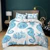 Oceanico Nautico Costiero Confortevole Copripiumino Coperta Federa Set Biancheria da Letto Decorazione Camera da Letto Bambini Tessile per la Casa