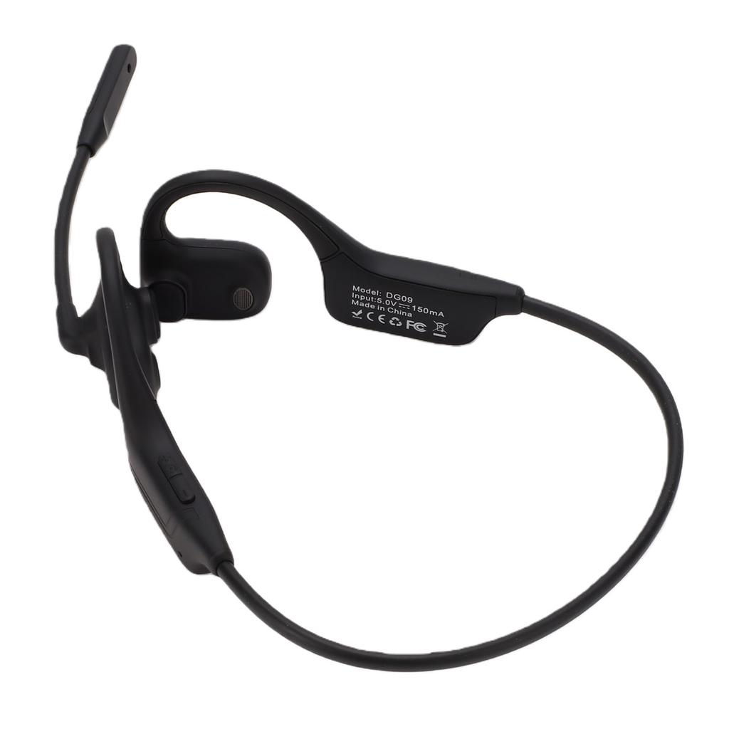 Bone Conduction Headphones IPX6 Water Proof AI Noise Cancelling Bluetooth 5.3 Wireless Headset with Mic Mute Key