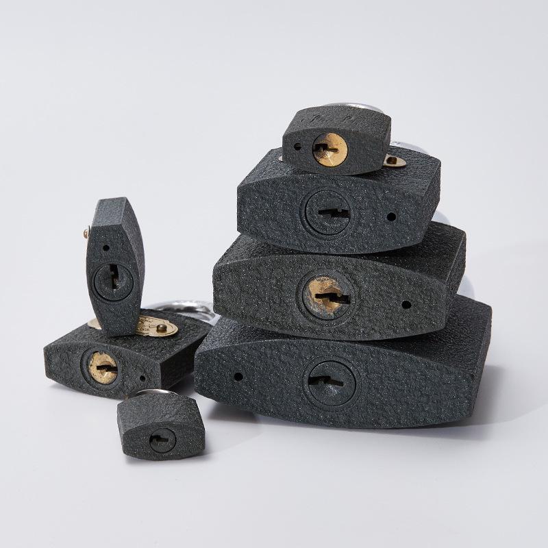 Cadenas Shenli Noir Épais avec Noyau en Fer et Clé Plate
