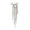 Multi Functional Imitation Pearl Heart Pendant Brooches Creative Tassel Chain Suit Pants Pins Brooch Fashion Clothes Decoration