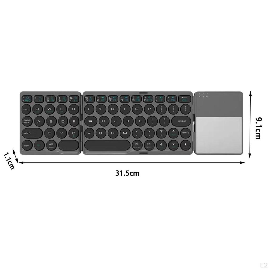 Wireless Keyboard Foldable Keypad for Laptop Professional or Industrial Use