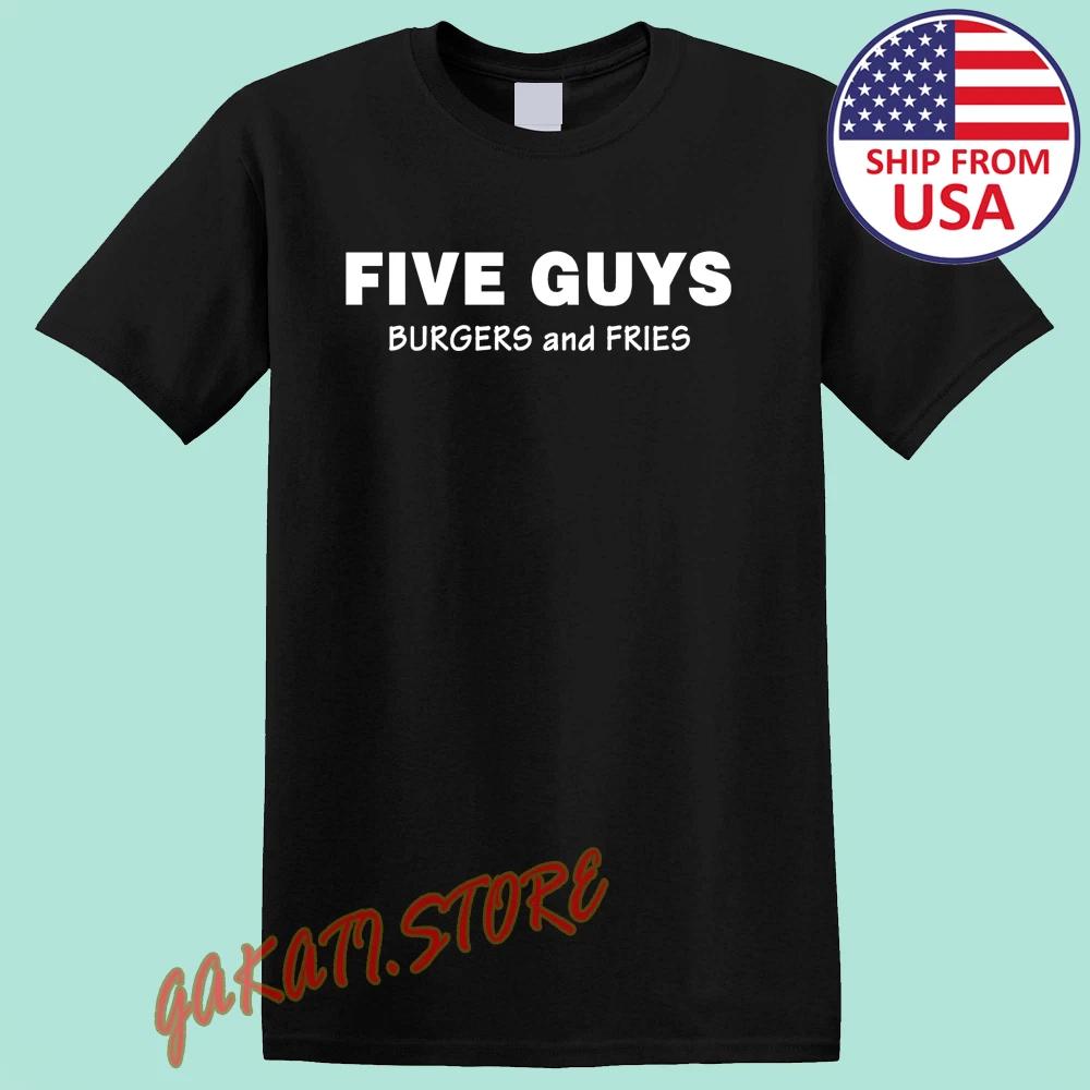 Five Guys Burgers Men s Black Size S-5XL S