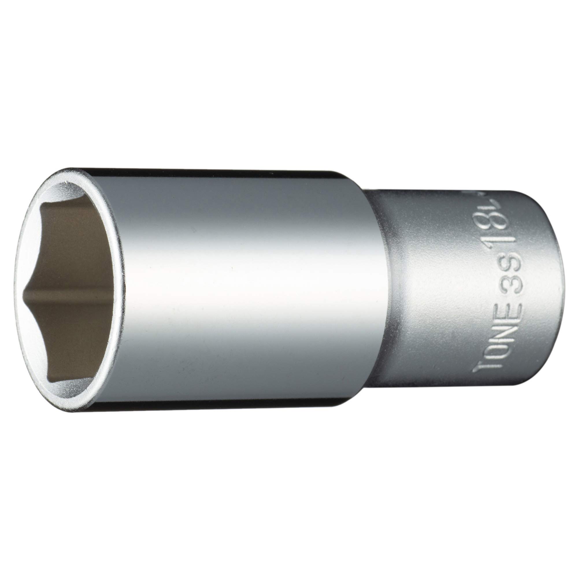 Головка торцевая Tone 18 мм Ширина 3S-18L (Шестиугольный), 9.5mm (3/8 ) Водить машину,