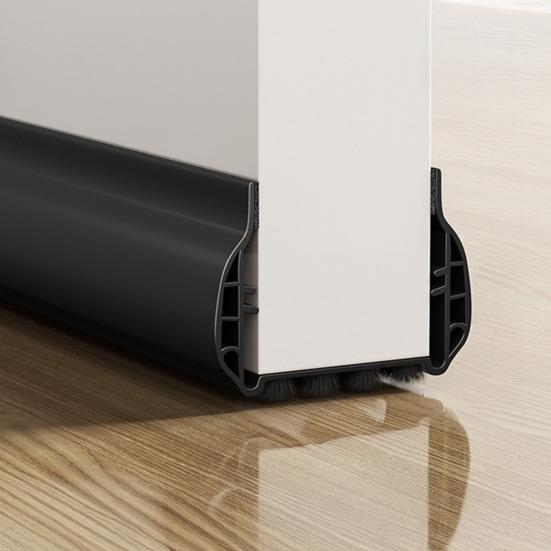 93CM Door Bottom Sealing Strip with Brush Under-Door Sweep Weather Stripping Light Noise Dust