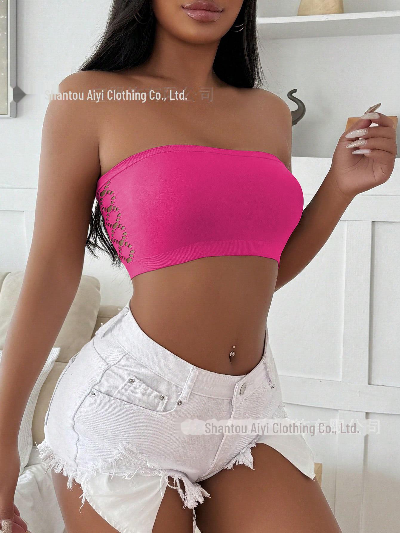 

Бесшовный дышащий полый топ-труба: Женское нижнее белье с высокой эластичностью