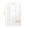 Bloc-notes de bureau A4 en acrylique ? Transparent ? Nobo
