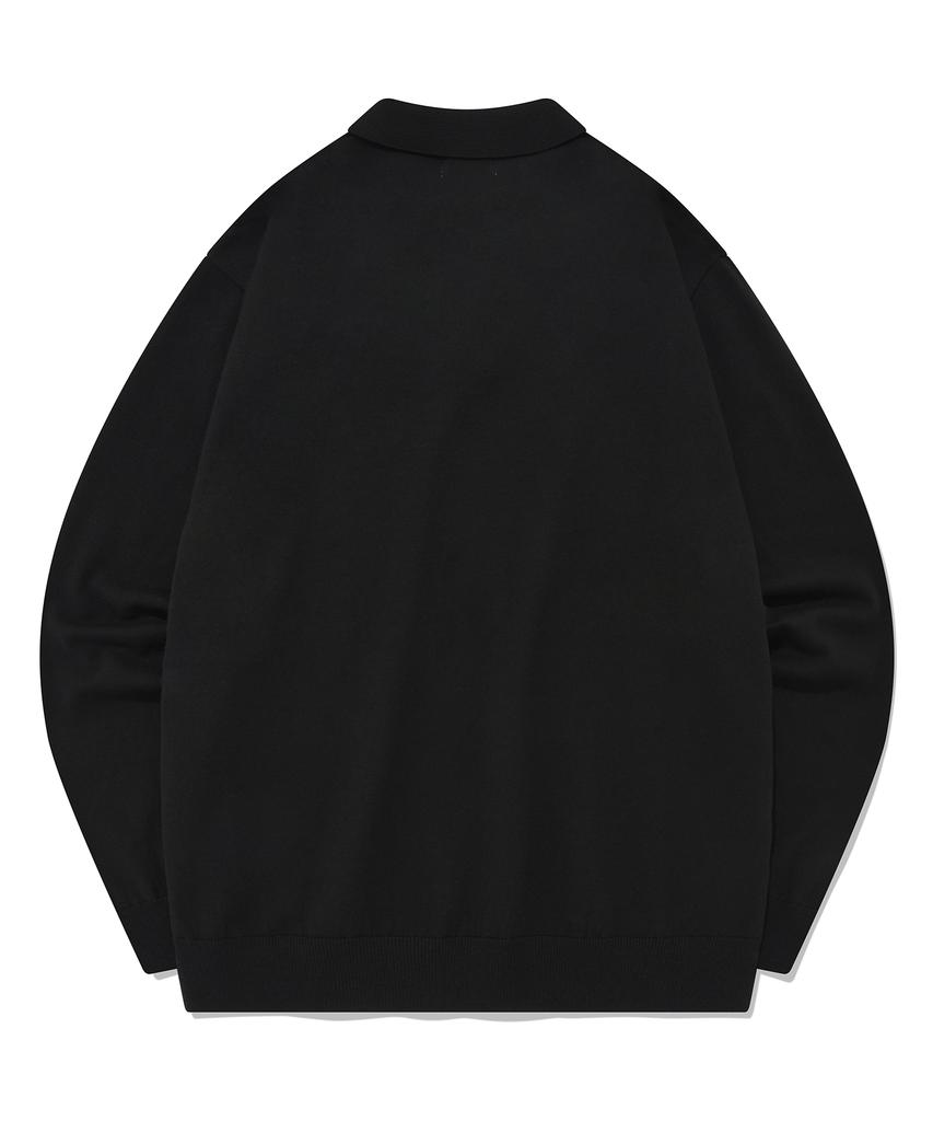 COVERNAT Basic Collared Knit Black