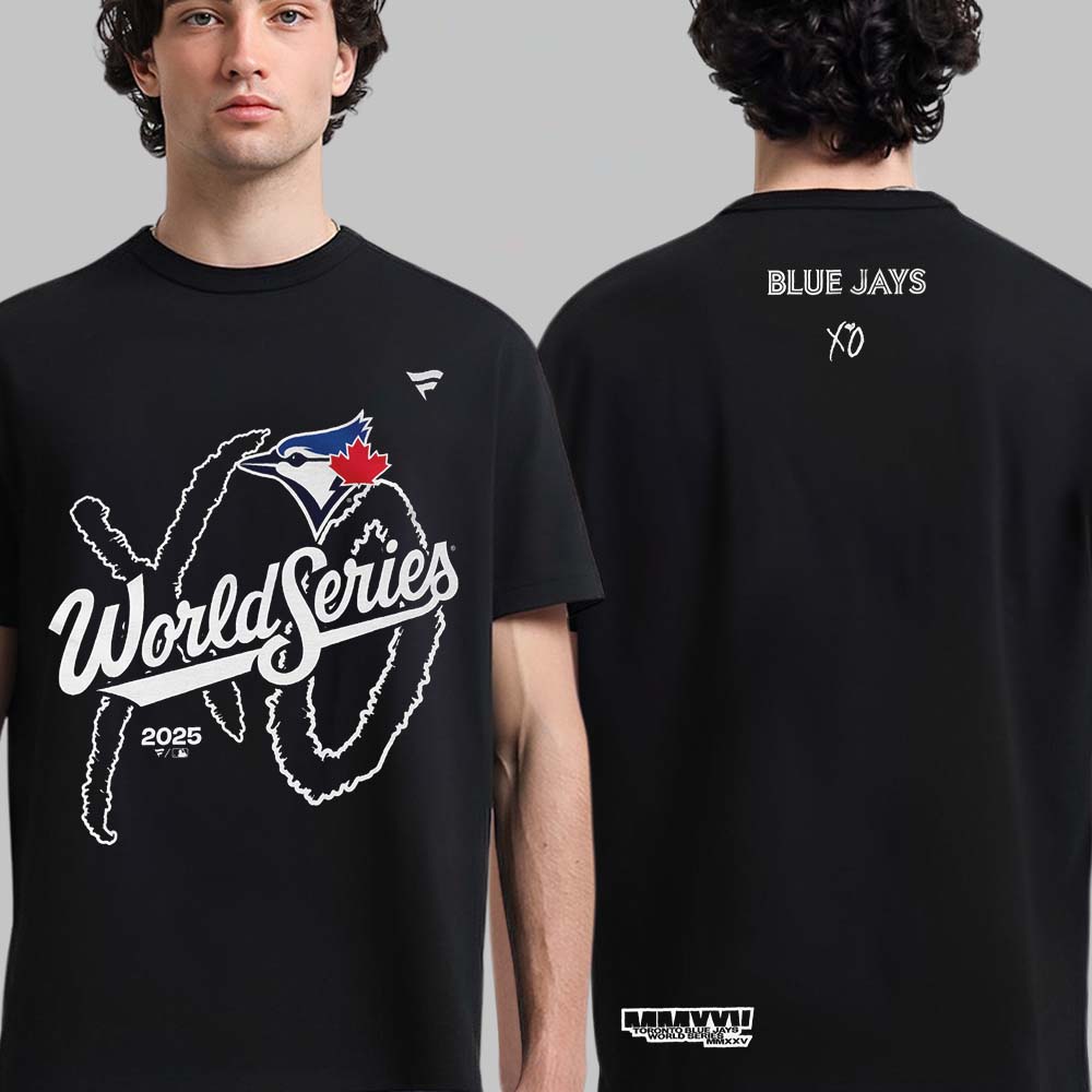 The Weeknd and XO X Toronto Blue World Series Legacy Royal T-Shirt Men Women Oversized Y2k Streetwear Short Sleeve Female Male Clothing