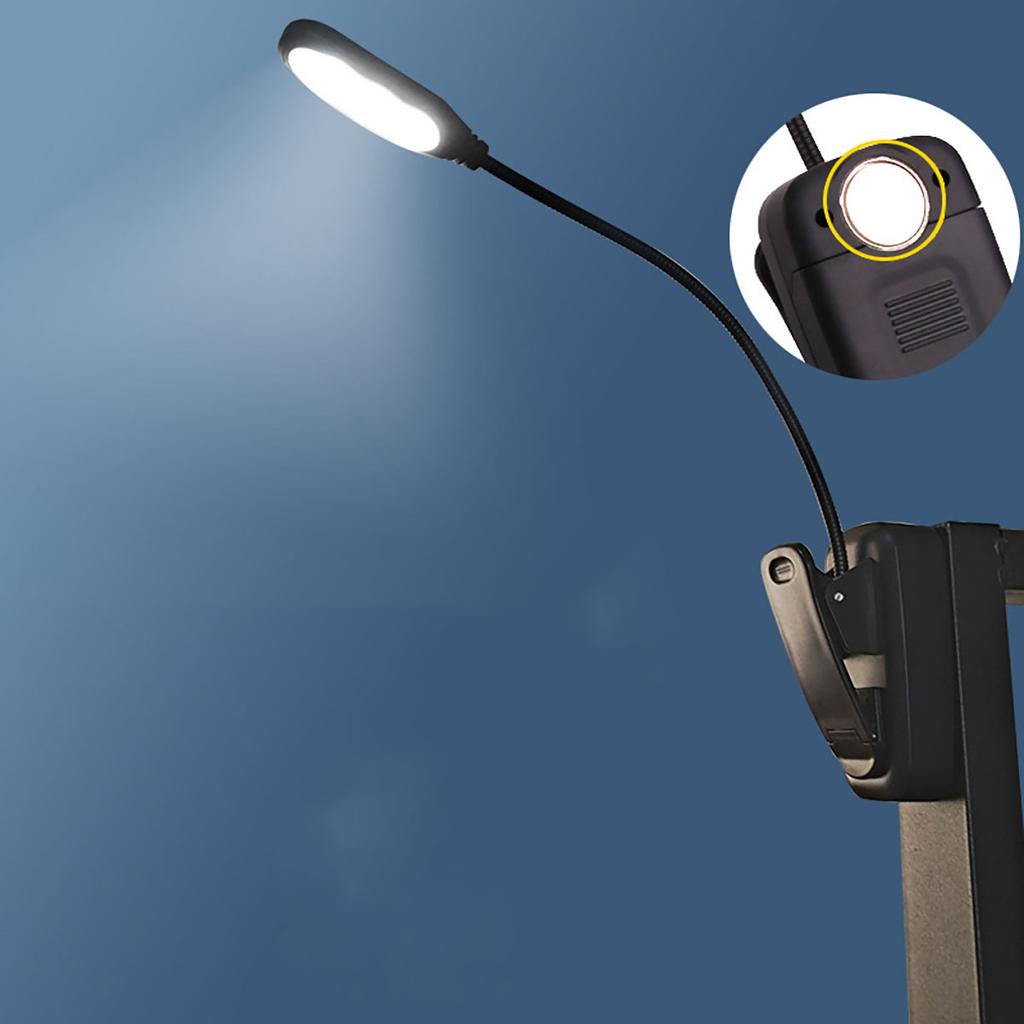 Adjustable LED Clip-On Desk Lamp Battery Powered Flexible Study Reading Battery Learning Book Lamp Portable Bedroom Light