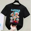 One Piece Monkey D Luffy Kids Cotton TShirt Adult Boys Girls Family Matching Casual Tee Cute Anime Print Summer Tops for Fans