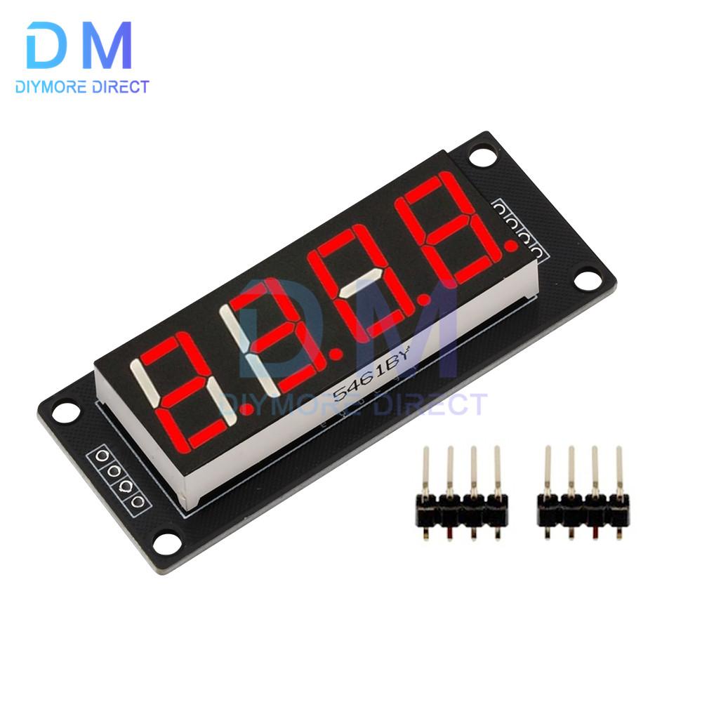 

TM1637 LED Display Module for Arduino 4 Digit 7 Segment 0.56 inch Time Clock Indicator Tube Module Red Blue Green Yellow White червоний