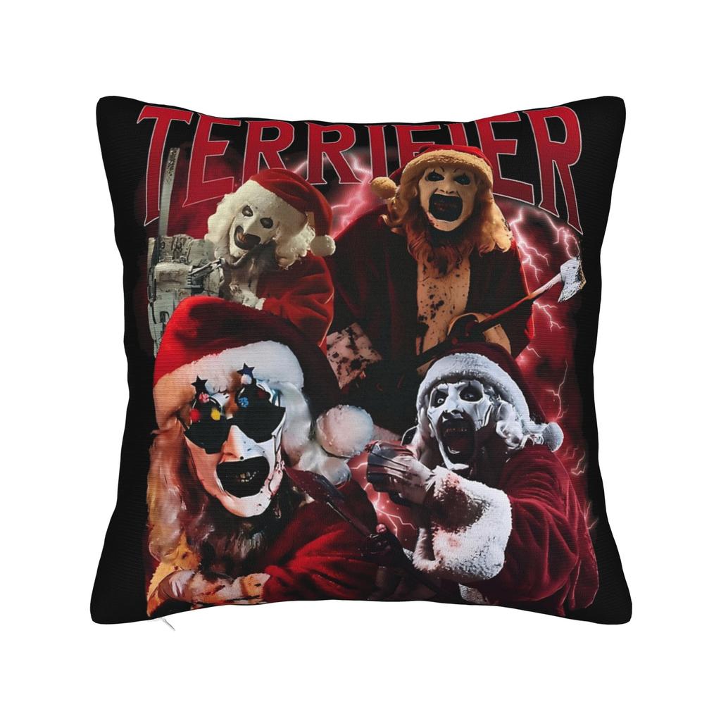 Terrifier Horror Movie Pillowcase Soft Polyester Cushion Cover Gift  Pillow Case Cover Home Zipper 45X45cm