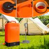 Portable Camping Shower Set with 16L Water Tank Capacity USB Rechargeable Water Temperature Display