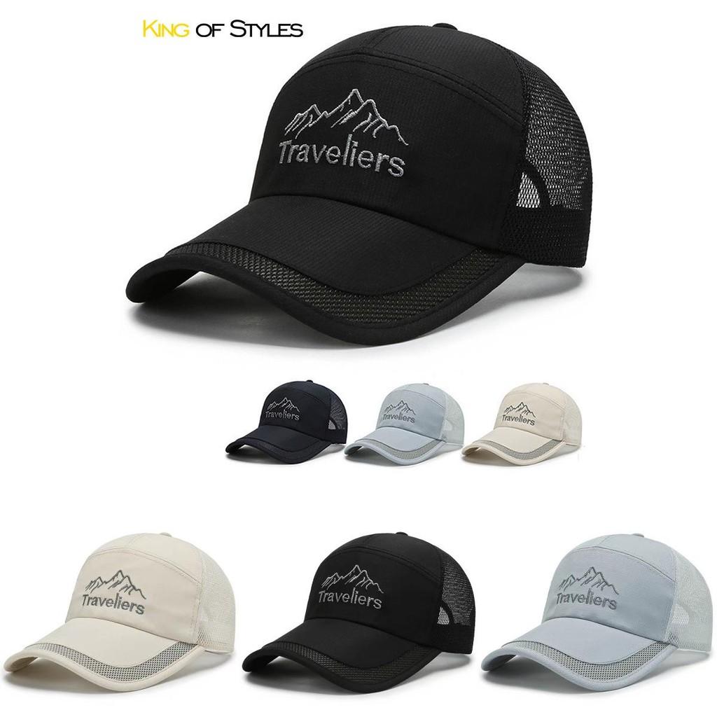 Breathable Adjustable Baseball Cap With Embroidery For Spring Summer Outdoor Activities
