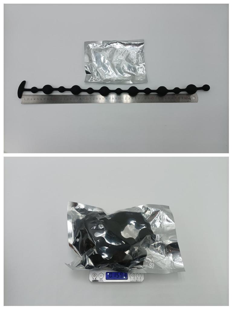 Ultra-Long Silicone Beaded Anal Plug: Smooth, Soft Anal Massage Toy for Men and Women.