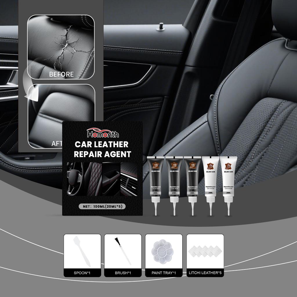 Car Leather Repair Paste Filler Car Seat Leather Complementary Refurbishing Paste Sofa Coats Scratch Cracks Restoration