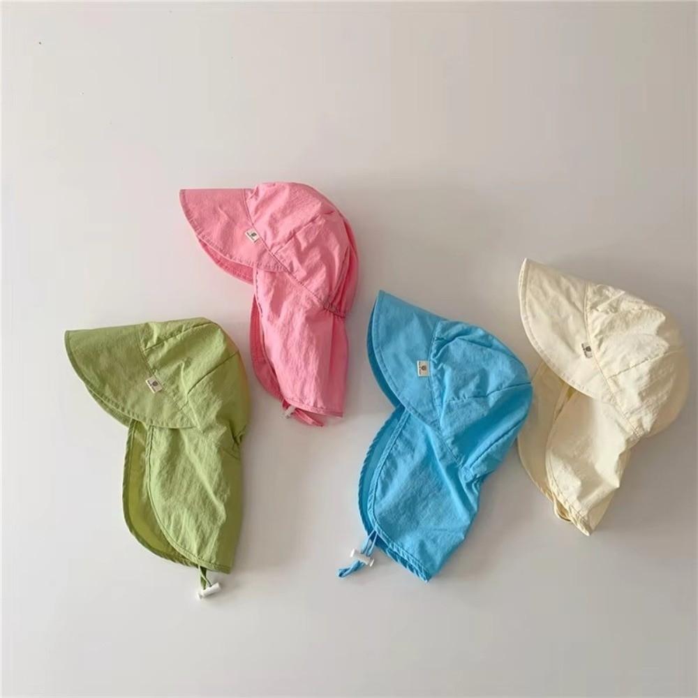 Quick-drying Beach Bucket Hat Wide Brim Kids Sunscreen Caps New Baby Sun Hat  Boys Girls