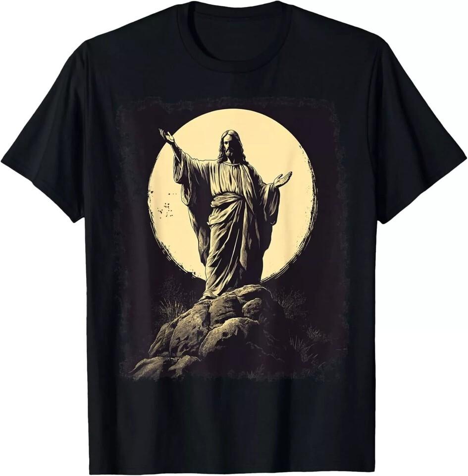 New Limited King Jesus Christ. Jesus Christian, Religious T-Shirt Made In USA S