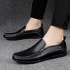 Fashion Big Size 38-46 Luxury Men Loafers Soft Moccasins Autumn Black Shoes Man High Quality Mens Shoes Casual Leather Driving Flats