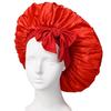 Extra Large Satin Bowknot Sleep Cap for Women's Hair Care