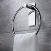 Stainless Steel Self Adhesive Round Towel Ring | No Drilling Wall Mounted Bathroom Accessories | Durable Napkin Hand Towel Holder