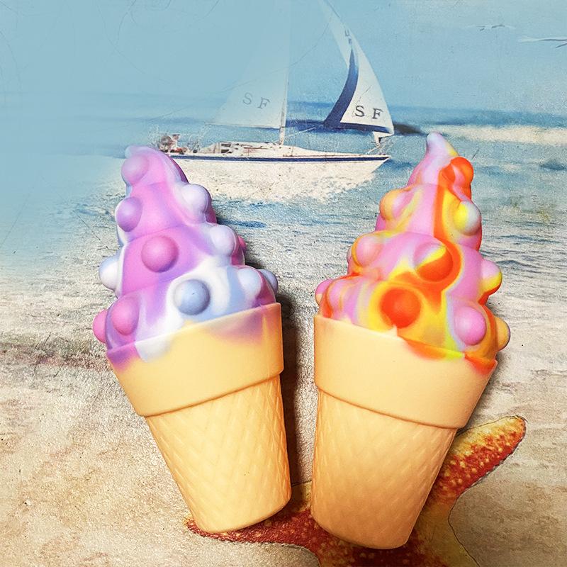 New Ice Cream Squishy Fidget Toy Vent Sloth Hide Seek Stress Relief Squishies Doll Cheese Block Stress Busting Kids Gift