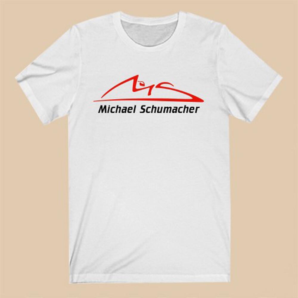 T-shirt Bianca da Uomo Schumi Racing Michael Schumacher Taglia dalla S alla 3XL T-shirt Unisex