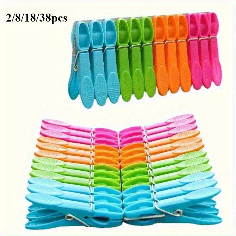 24 шт. Пластиковые прищепки, Ветрозащитные прищепки, Пластиковые зажимы для путешествий, Ветрозащитные зажимы для белья, Прищепки можно закрепить по желанию.