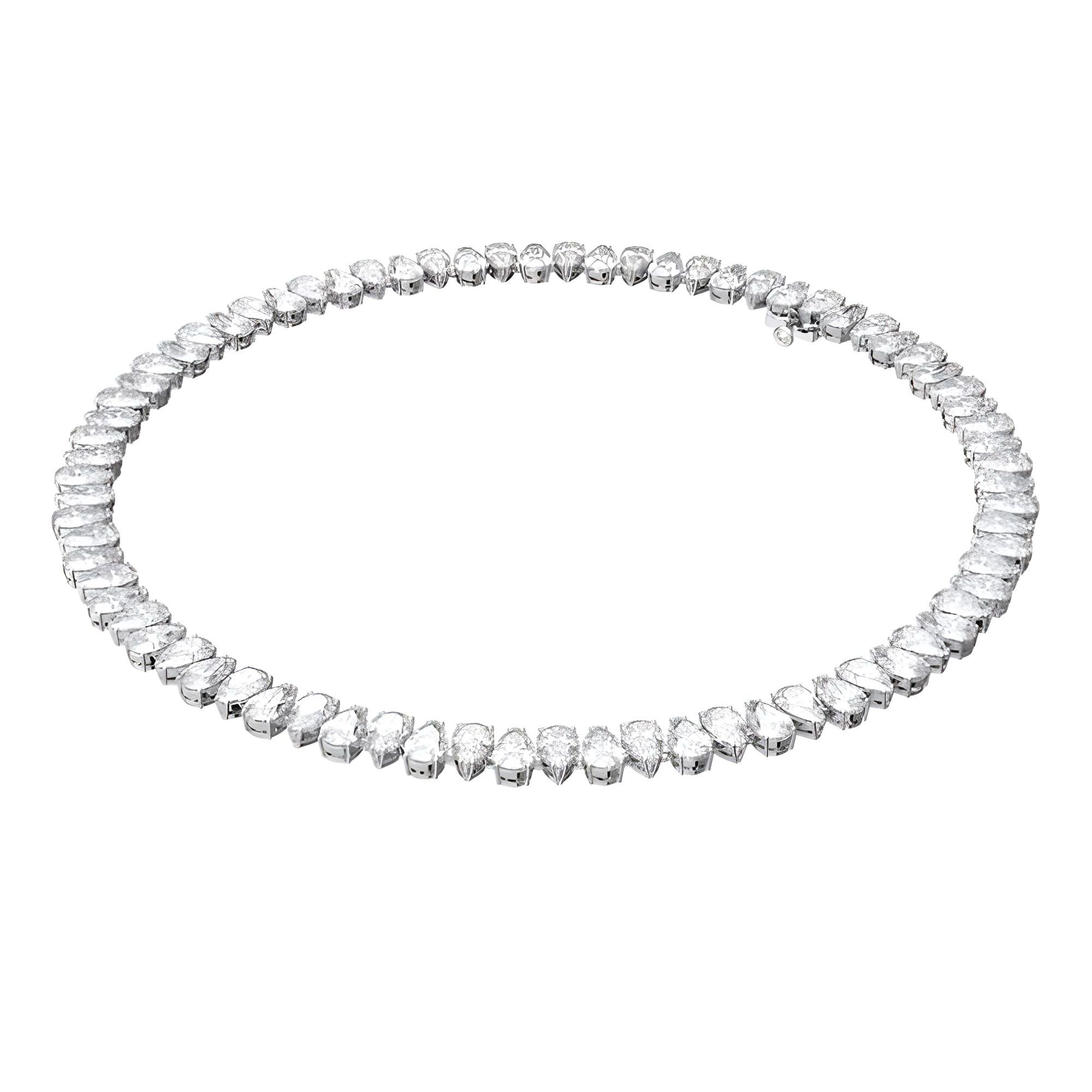 

Swarovski Millenia Pear Cut Crystal Necklace Women necklace White 5598362 White,F