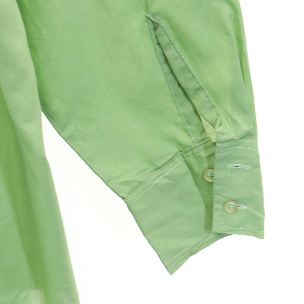 DOPIERY 70s Vintage Made In Canada Long Sleeve Shirt Green System Men's Used