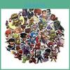 Chibi Stk 50 Dc Marvel Superhelden Aufkleber Decals Für Skateboard Laptop Gepäck
