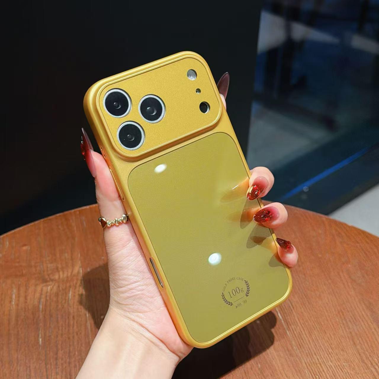 

Golden Apple 17 Pro Max Phone Case - Full Coverage Corning Glass Protective Cover for Models 14/15/16 iPhone 13 [6.1 inches]