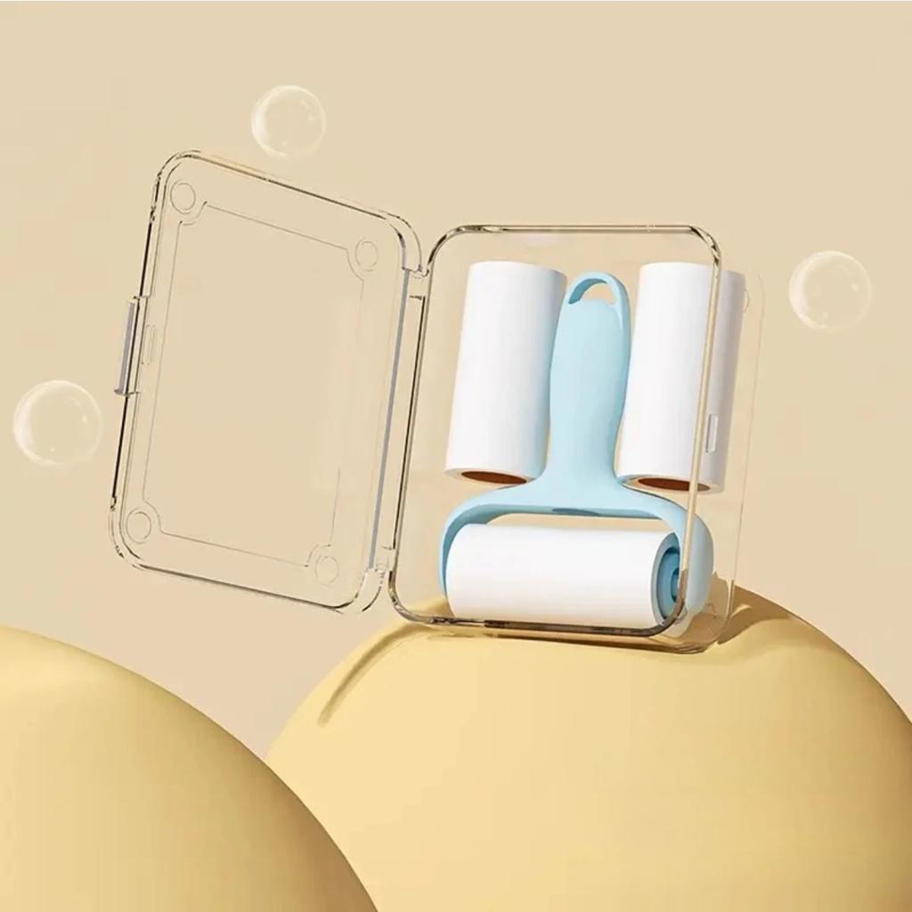 Portable Mini Lint Roller with Tear-off Sheets, High Viscosity Sticky Cleaner for Clothes, Dust & Pet Hair Removal