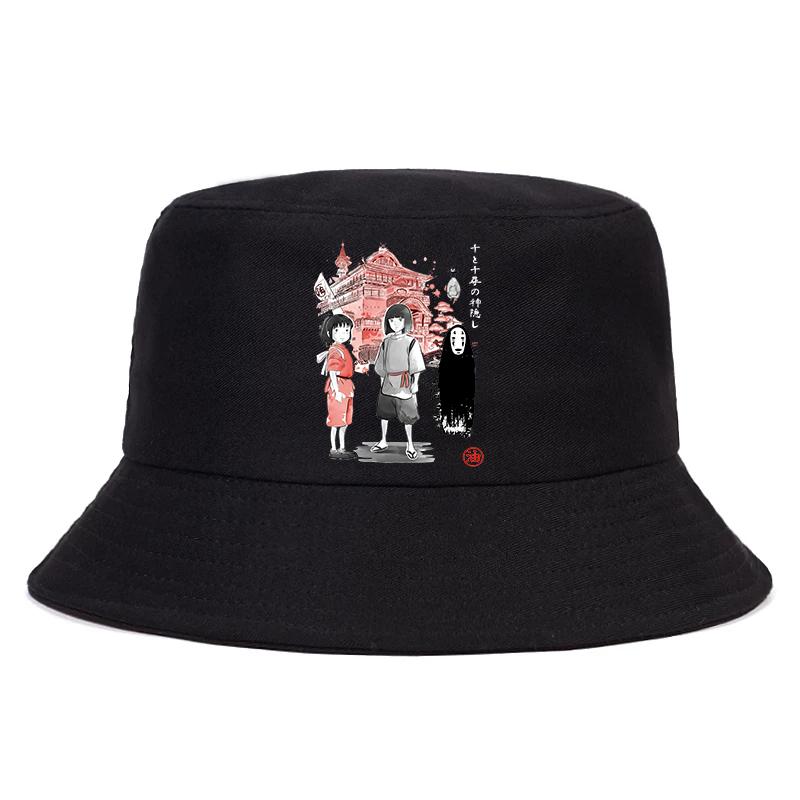 Totoro Studio Ghibli Sommerhut Damen Unisex Ullzang Spirited Away Panama Bob Eimerhut Das Design Flat Visor Anime Fischerhut