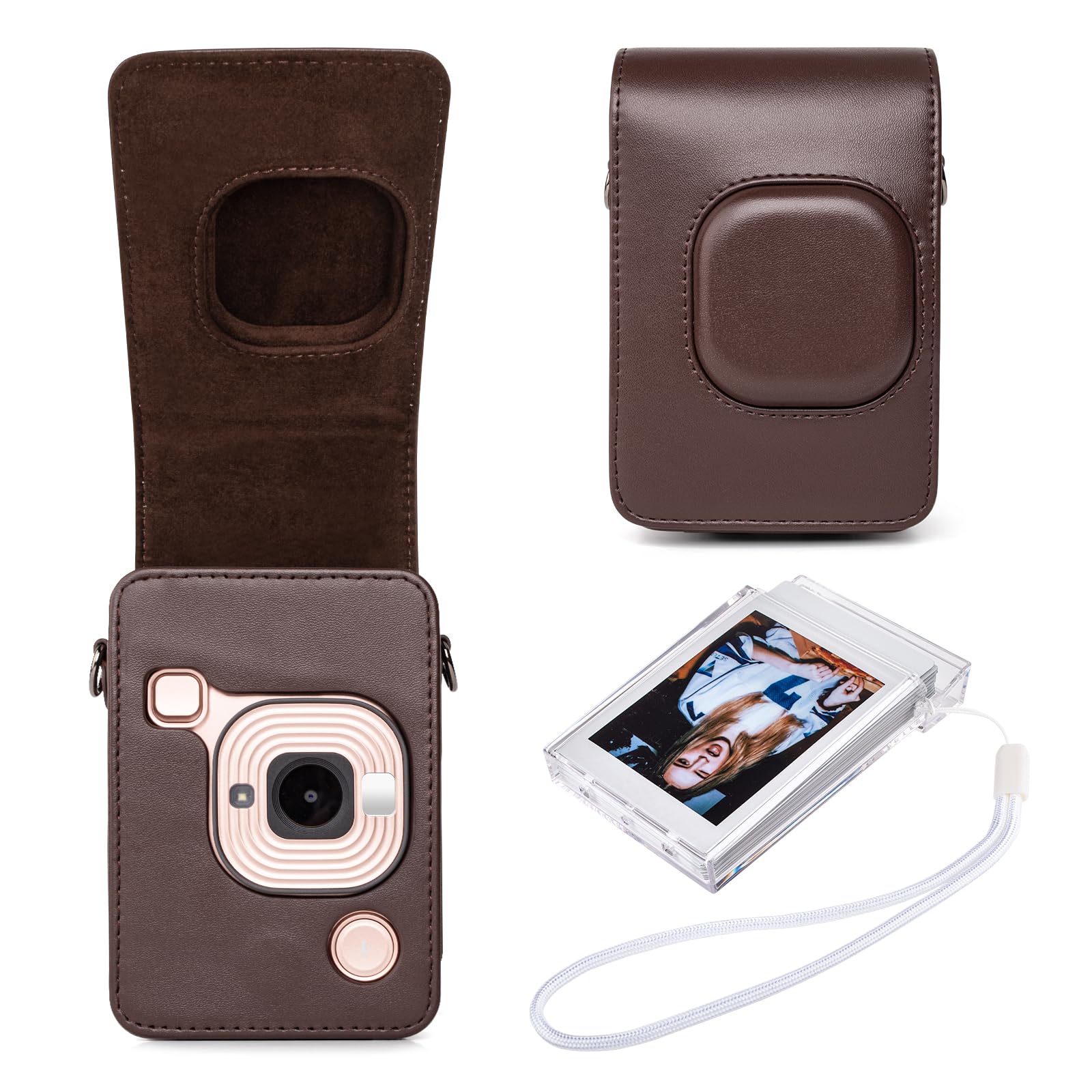 

HIYQIN for Fujifilm Instax Mini LiPLAY Instax Film Protective Instax Liplay Protective Mini LiPLAY Camera Cover with Shoulder Strap and Mini Photo