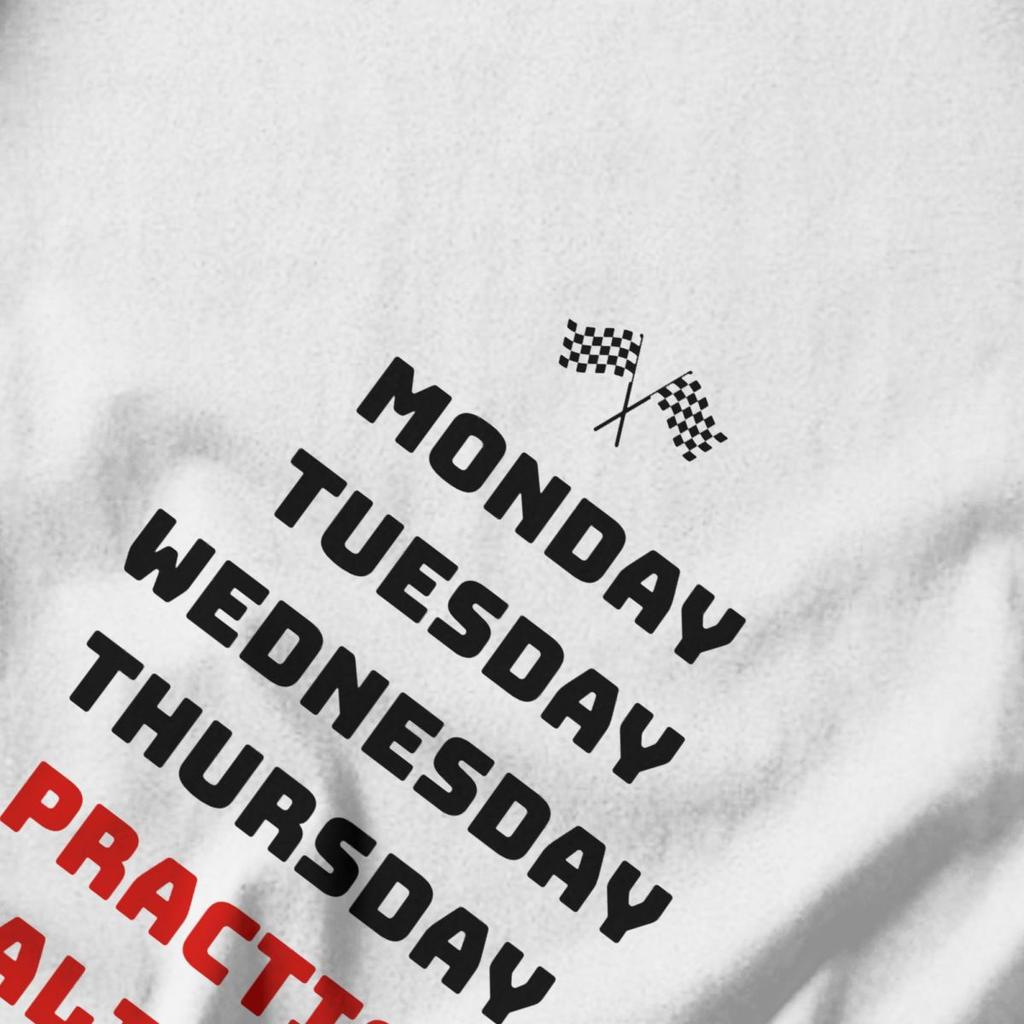 Men T Shirt Race Week Funny Gifts Idea Y2K Graphic Oneck Unisex Clothes T Shirts