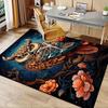 1pc. Beautiful Owl with Flowers Home Decorative Rug for Living Room Office Chair Cover Outdoor Gift Carpet