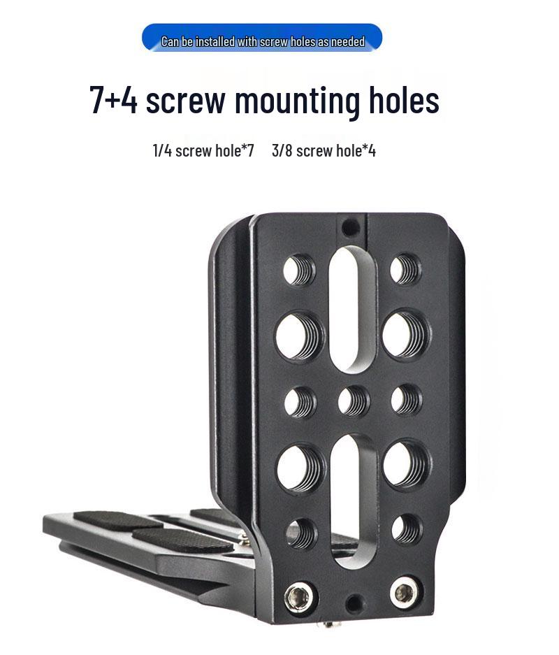 L-förmige Schnellwechselplatte für SLR-Kameras - Stativ-Kugelkopf Seitenmontage & Vertikalbildschirm-Halterung Gimbal-Zubehör