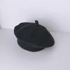 Unisex Baby Knitted Wool Beret - Spring/Autumn Style, Warm, Solid Color, Trendy Children's Painter Hat