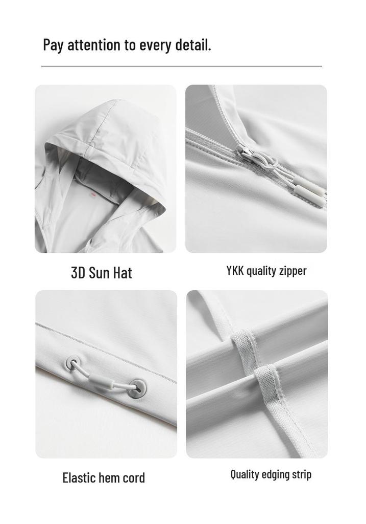 Unisex UV-Blocking Spring/Summer Lightweight Breathable Sun Protection Jacket
