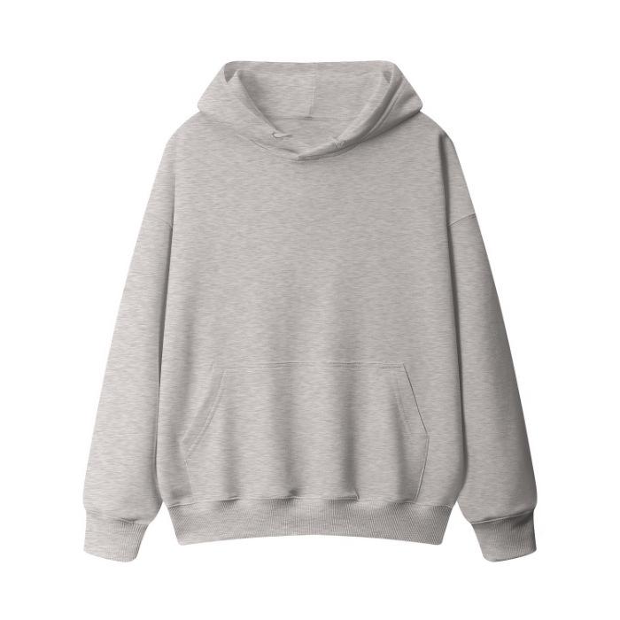 Wholesale 190g fleece thickened light version hooded sweater men's and women's Korean version solid color coat